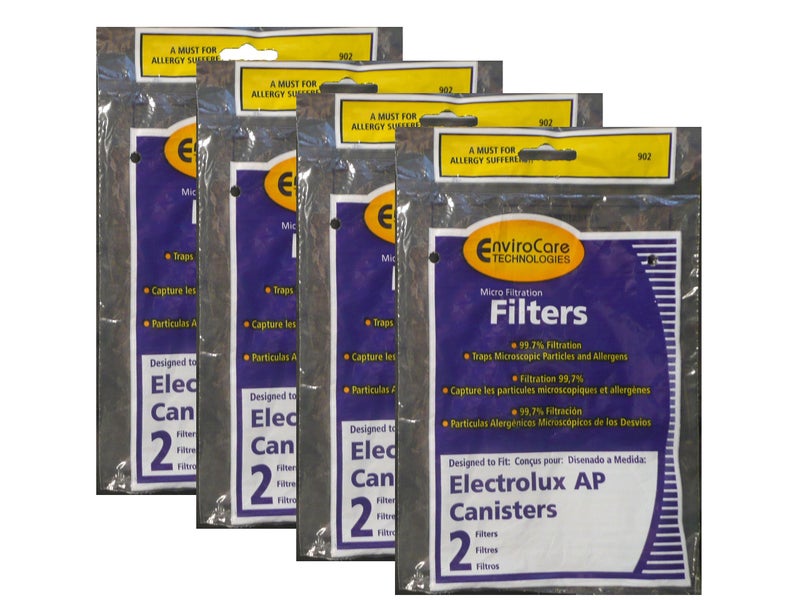 EnviroCare Replacement Allergen Filtration Vacuum Cleaner Filters made to fit Electrolux AP Canisters 8 Pack